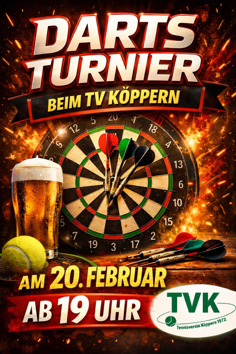 Mehr über den Artikel erfahren Darts Turnier am 20.02.2026