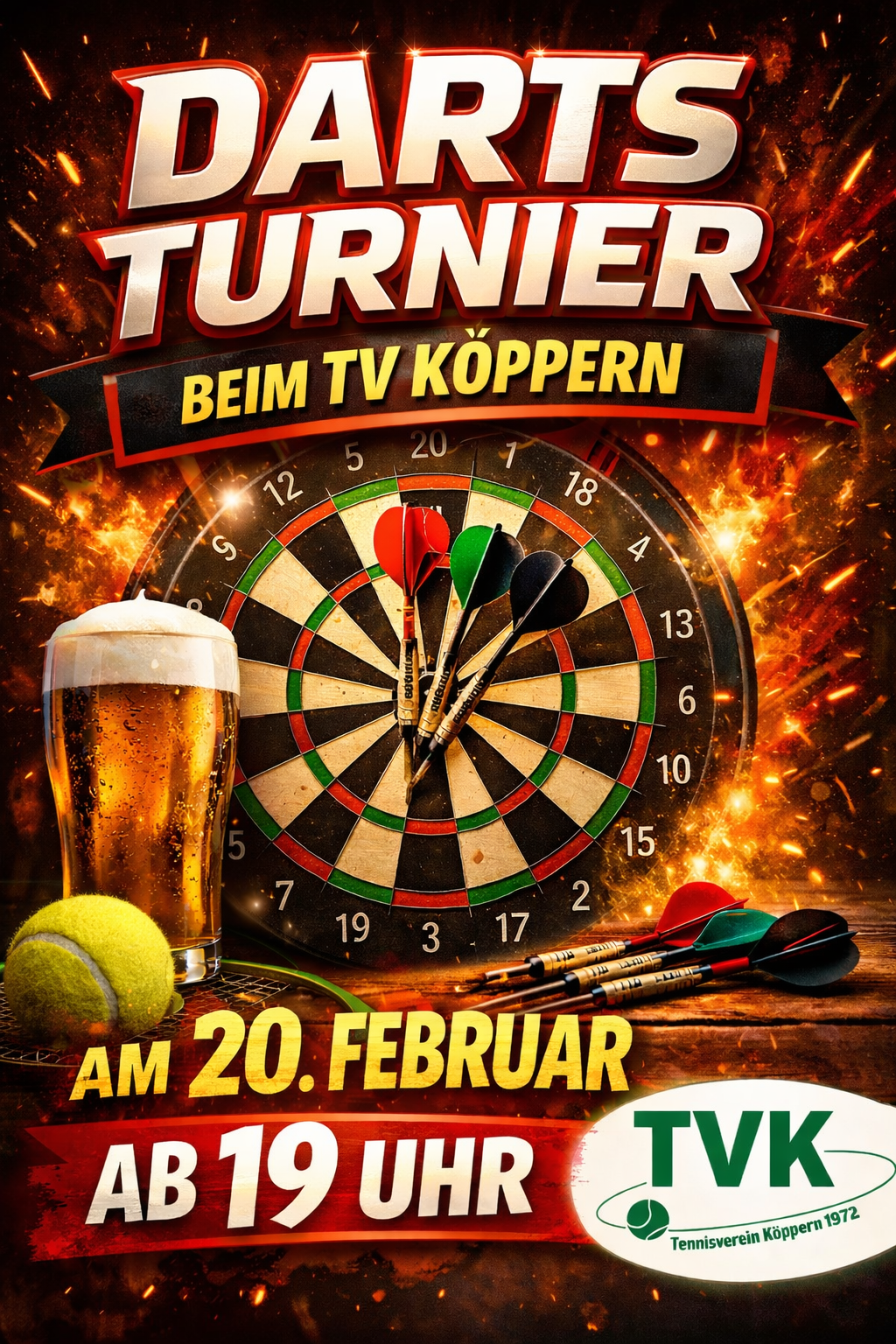 Du betrachtest gerade Darts Turnier am 20.02.2026