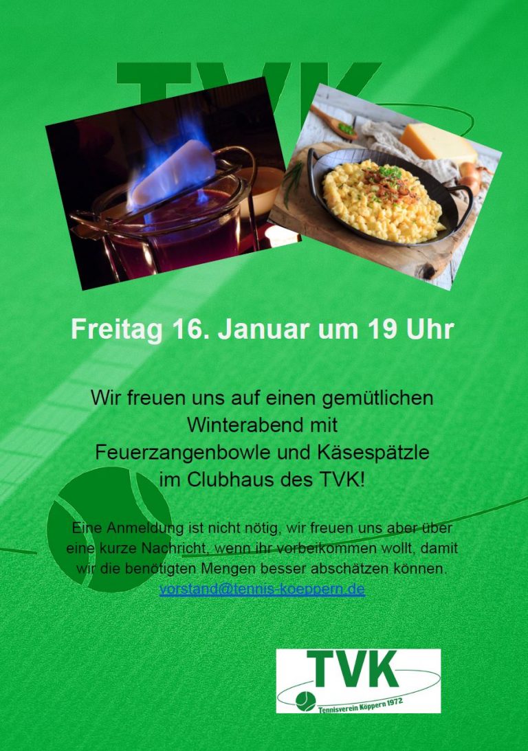 Mehr über den Artikel erfahren Feuerzangenbowle am 16.01.2026