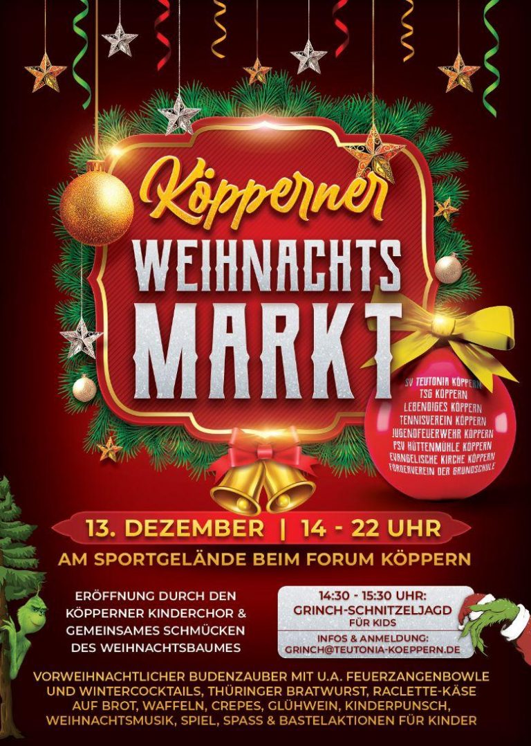 Mehr über den Artikel erfahren Weihnachtsmarkt in Köppern am 13.12.