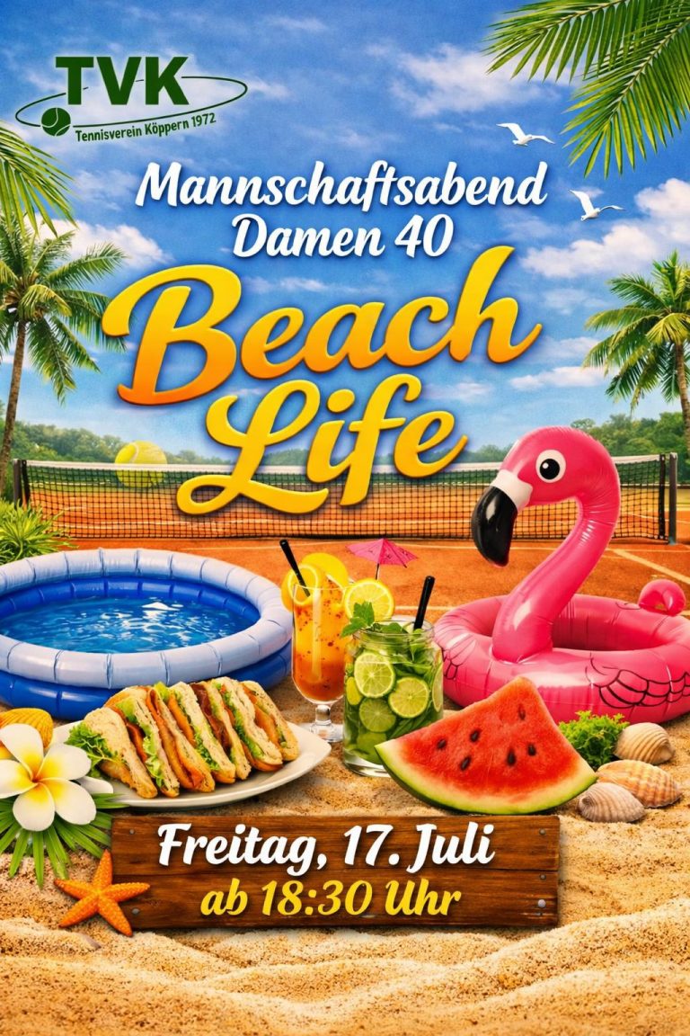Mehr über den Artikel erfahren Beach Life Party am 17. Juli